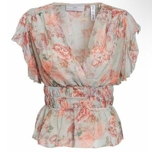 Floral guess top Joandra top BNWT